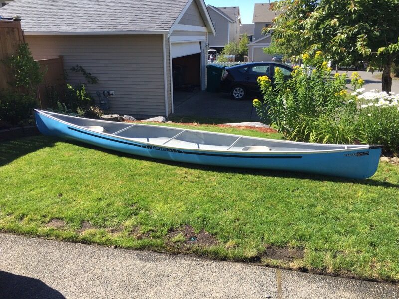 Blue sawyer canoe for Sale in Snoqualmie, WA OfferUp