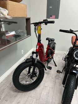 Open Box, Fully Assembled SISIGAD 20" Champ Ext Fat Tire Folding Electric Bike