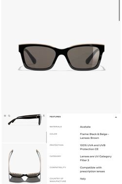 Chanel Square Sunglasses, Low Bridge Fit