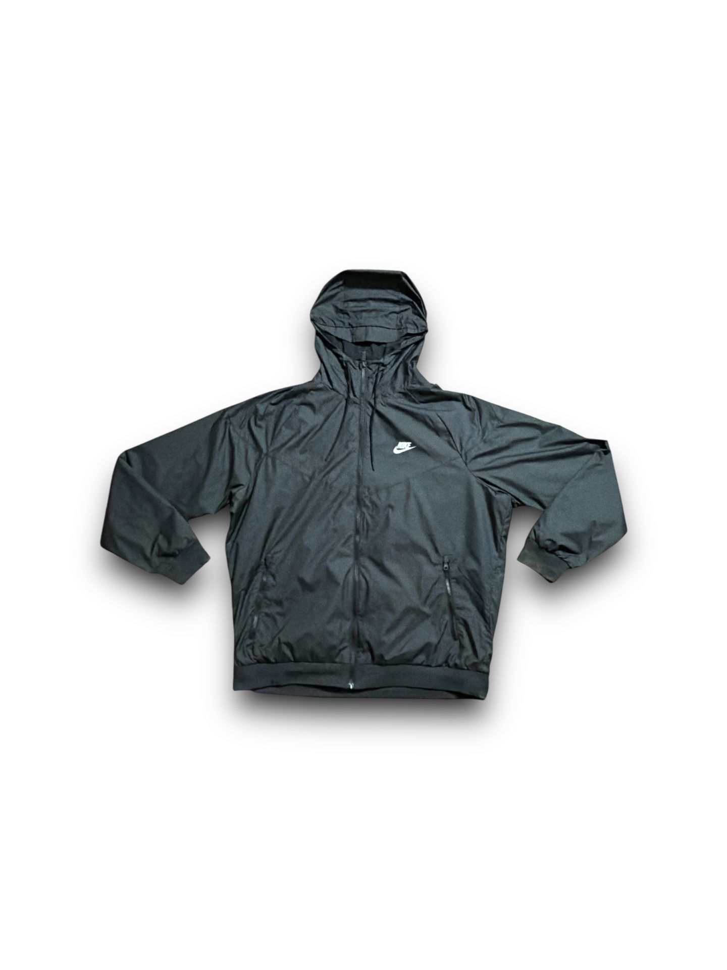 Nike sportswear full zip windbreaker jacket black men’s XL