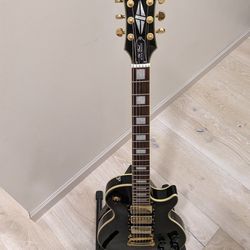 Epiphone Ebony Les Paul Black Beauty Electric Guitar  w/ SKB Hard Case