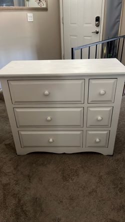 Large White Sturdy Dresser