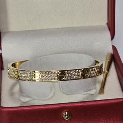 18k gold Plated Love Bracelet 
