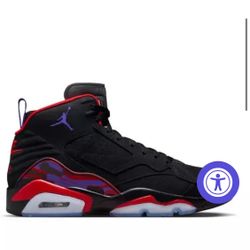 Nike Men's Jordan MVP 678 Raptors Shoes - Black / Red / Purple