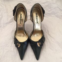 New Stiletto Heels Hunter Green Size 7