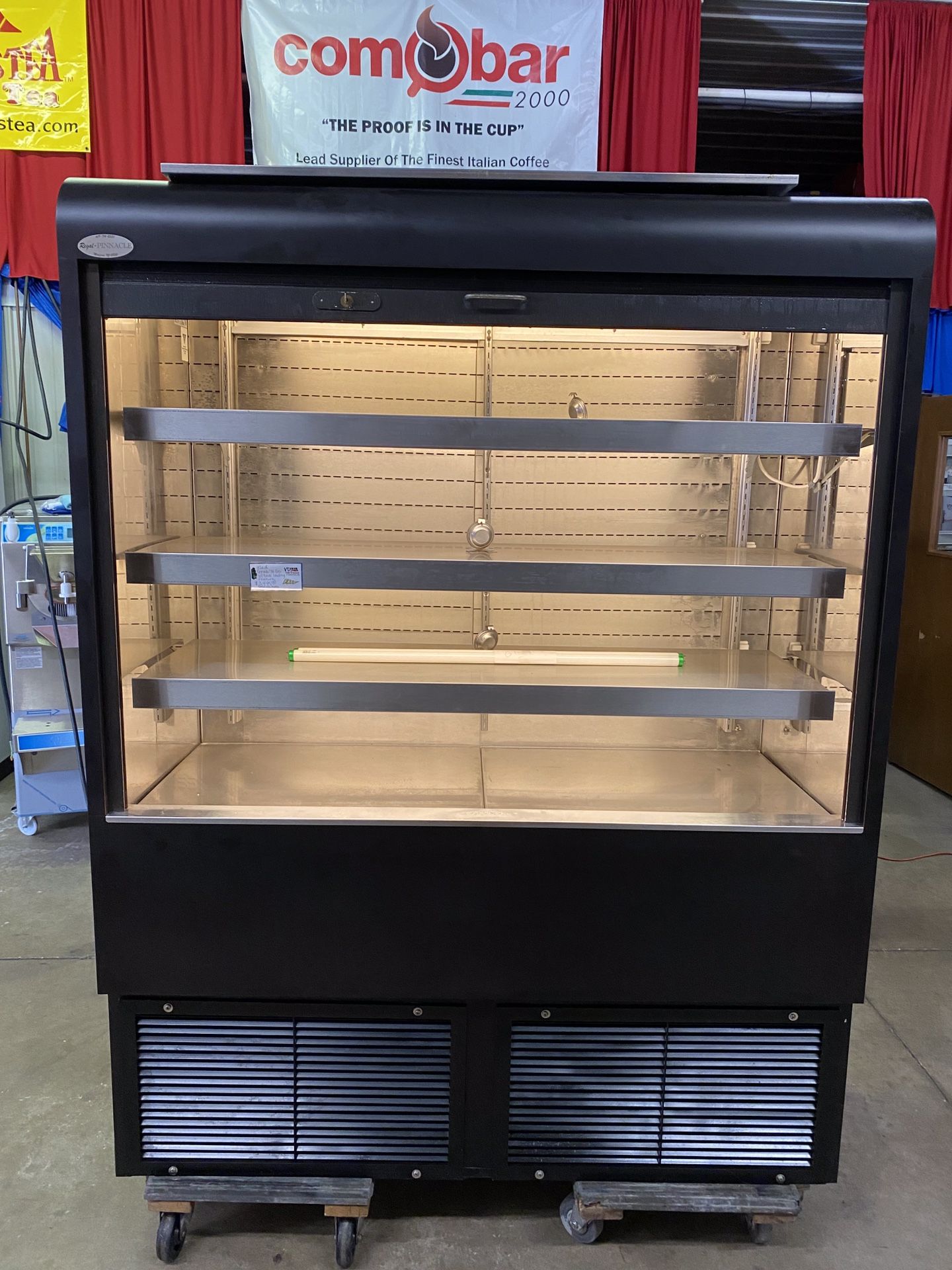 Grab And Go Refrigerator 60”wide x 31” deep x 78” tall Front/ Rear Load Capacity, Locking Gate, Model No. SCAS60R