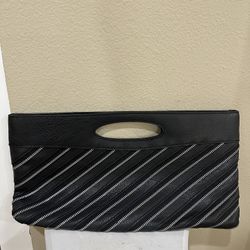 Black Zippered Look Clutch