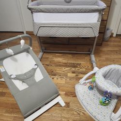 Baby Bouncer, Bassinette, Baby Chair Bundle