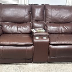 Recliner Leather Sofa 