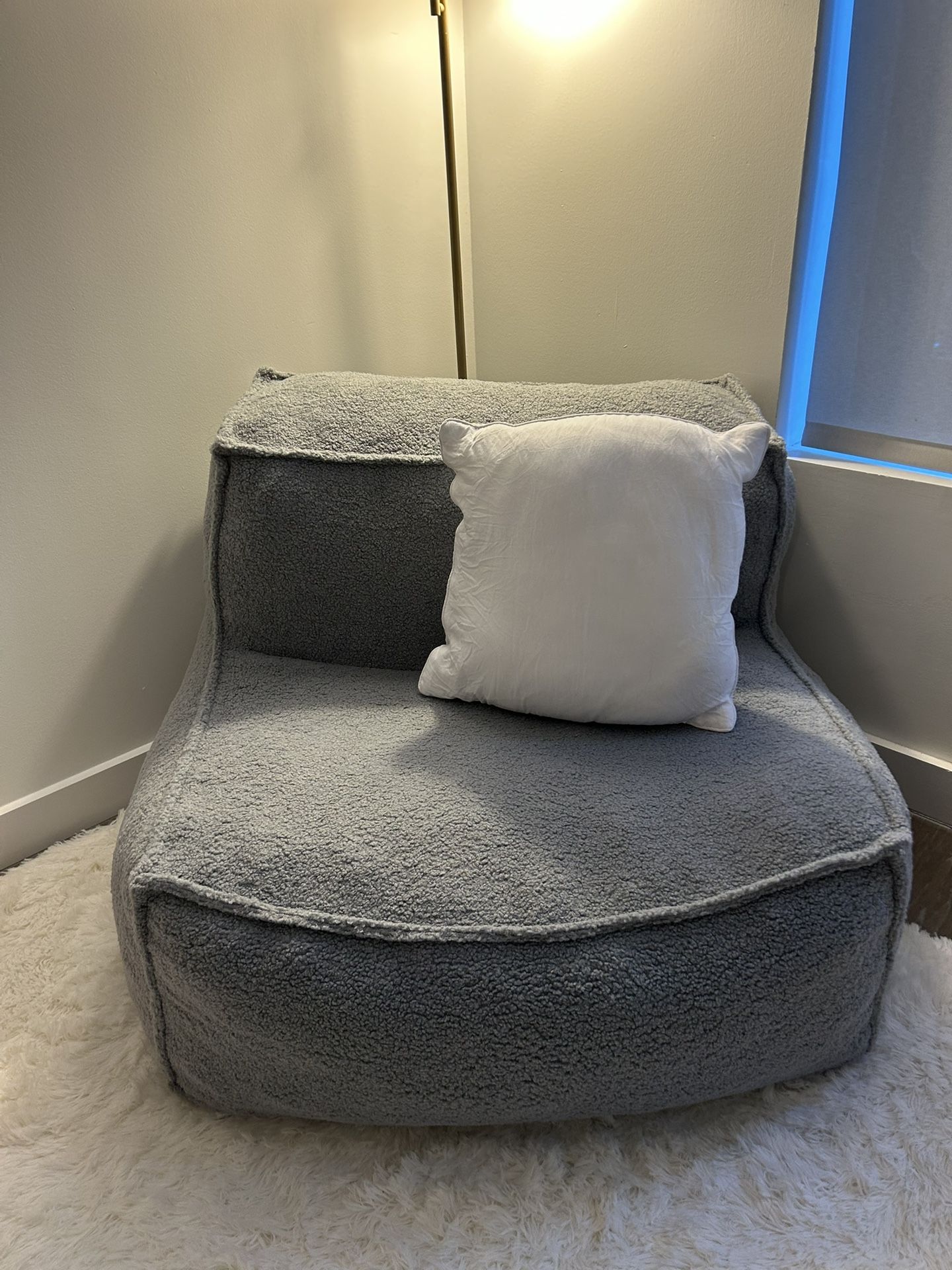 Grey Bean Bag Chair