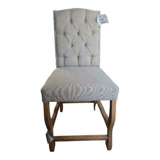 Rustic Upholstered Dining or Accent Chair – Solid Wood –