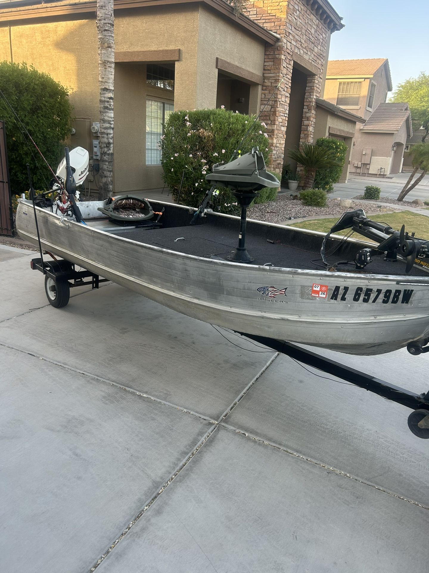 1972 Richline Aluminum Boat 