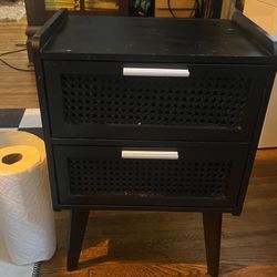 Small Rattan Nightstand