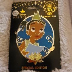 Disney Young Tiana Prince And The Frog 15th Anniversary Pin LE 300