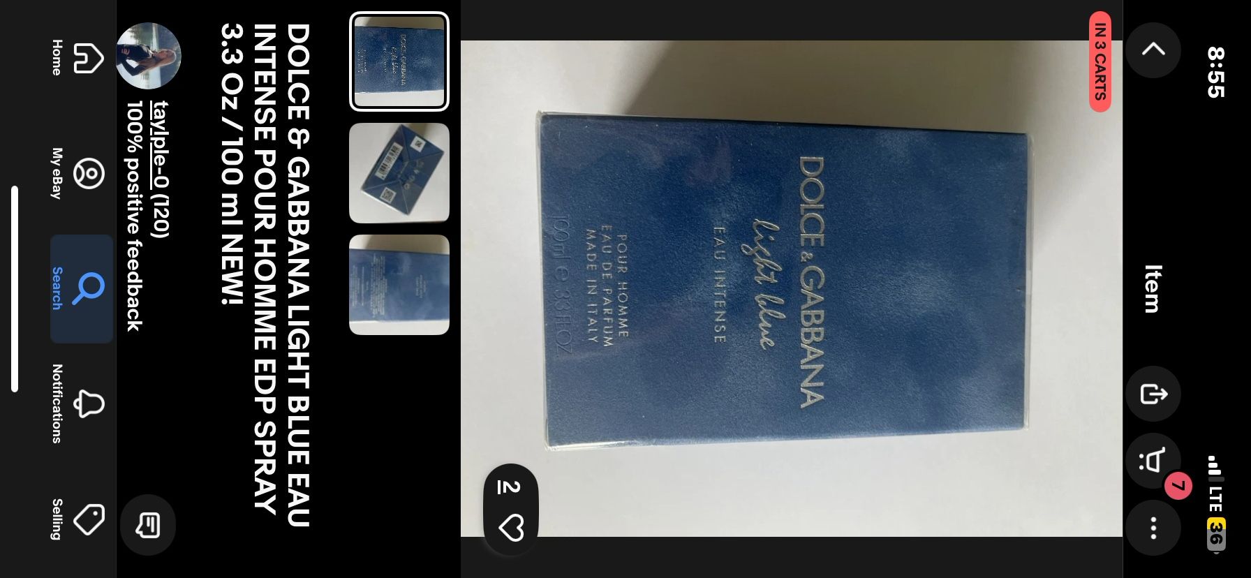 Dolce And Gabbanna Light Blue Cologn For Men