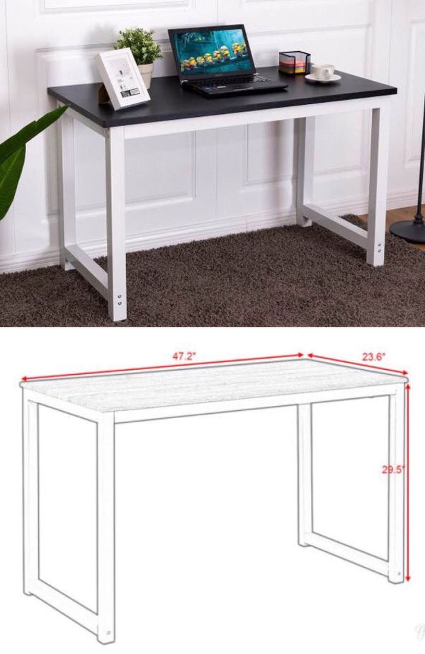 New In Box Heavy Duty Metal Leg Modern Contemporary Style Office New In Box Heavy Duty Metal Leg Modern Contemporary Style Office Desk Work Station Table Black And White For Whittier Ca Offerup