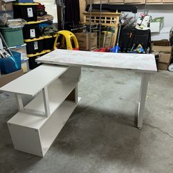 L Shape Desk 360 Rotation