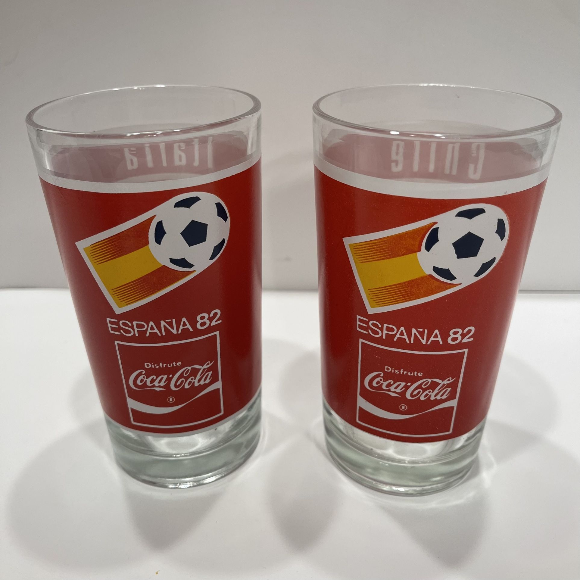 Coca-Cola Vintage 1982 World Cup Soccer FIFA Glasses