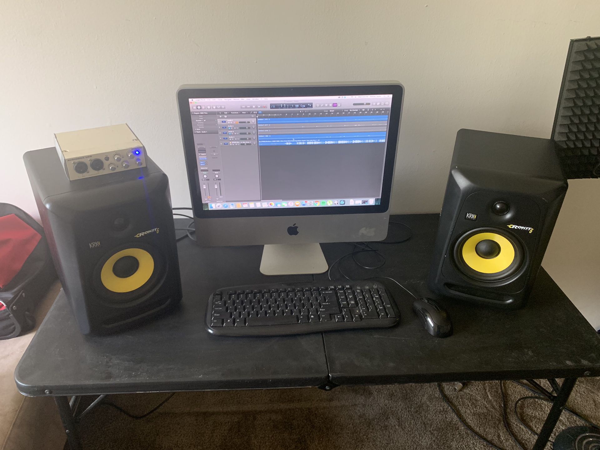 Studio equipment. iMac, 2 rocket 6, audio interface etc....
