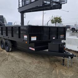 Carson Dump Trailer 8 X 16 T/A