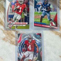 NFL OSU Cleveland Browns Quinshon Judkins Rookie Football Card Lot