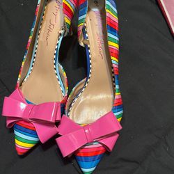 Betsy Johnson Rainbow Heels