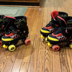 Boys roller skates (size 4-7 adjustable)