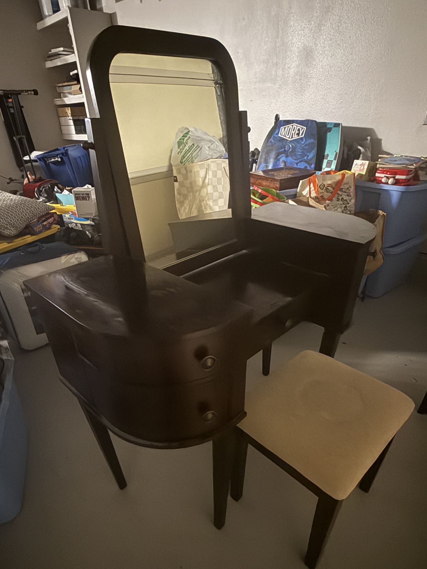 Vanity table With Chair H 53” x w38” d18”