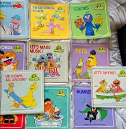 Vintage Sesame Street Big Bird Beep Books – 11 Book Collection – 1989