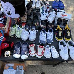 Nike, Jordan , adidas , toddler shoes. New, like new, good condition