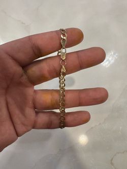 8 inch 14kt curb bracelet