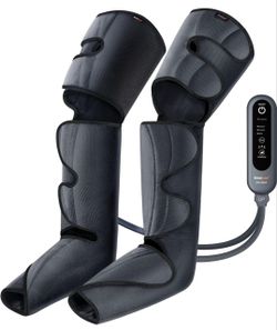 (New in Box) SHINE WELL Leg Compression Massager, Leg Massager for Circulation and Pain Relief, Air Compression Leg Massager with 3 Modes 3 Intensiti
