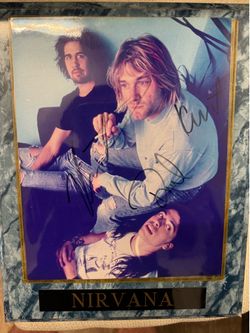 Autographed Nirvana Picture