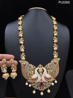 Womens Gold Plated Peacock Necklace