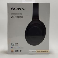 New Sony WH-1000XM4 Noise-Cancelling Wireless Bluetooth Headphones Black