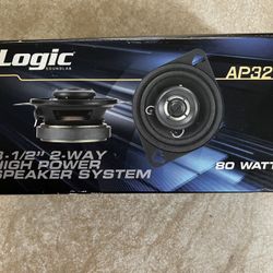 Logic 3-1/2” 2 Way Speakers New