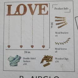 Love Sign Hanging Photos