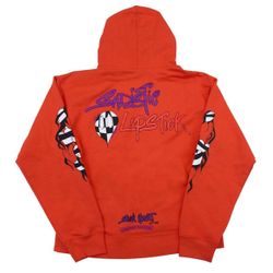 CHROME HEARTS MATTY BOY SADISTIC LIPSTICK HOODIE RED