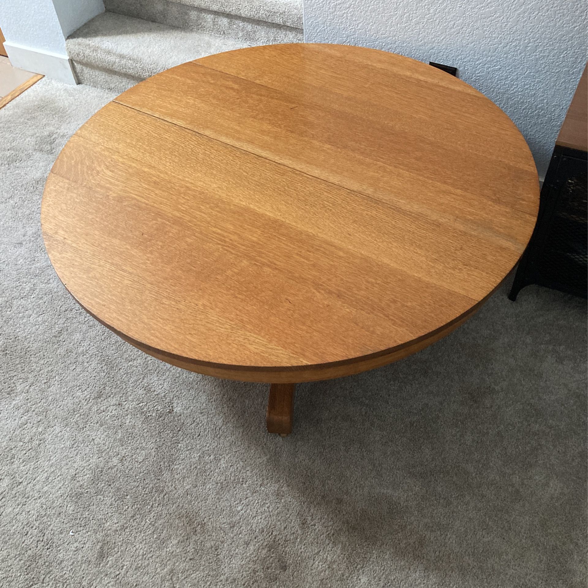 45” Round Solid Wood Coffee Table