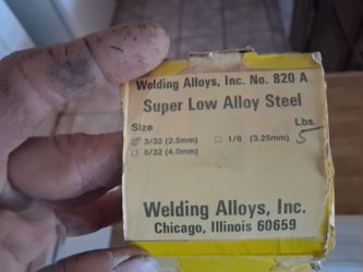 Welding alloys 3/32 No.820A 5lbs
