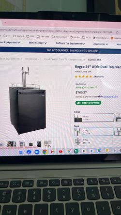 Double Kegerator w/ CO2 and Regulator
