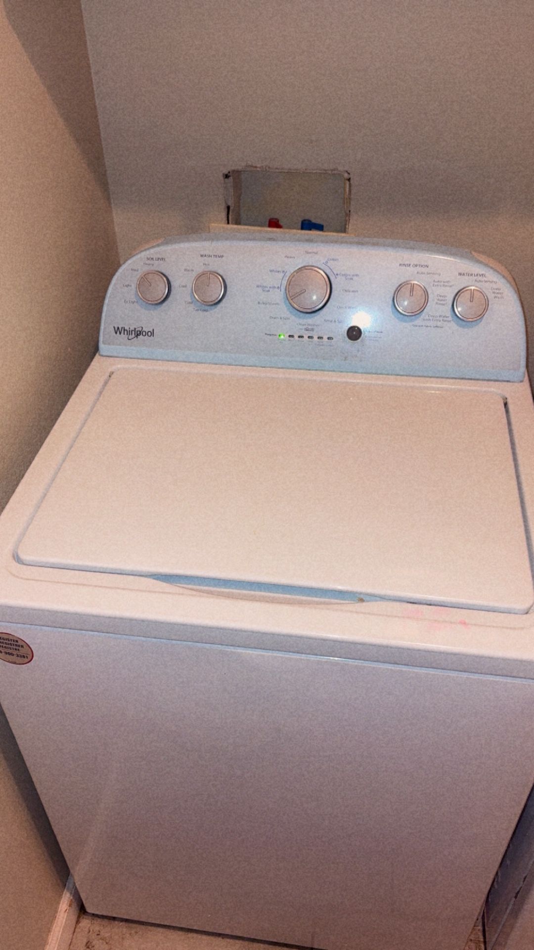WHIRLPOOL WASHER & DRYER 