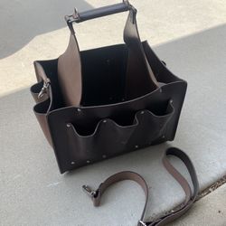 Leather Tool Bag With Strap
