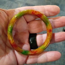 Exquisite Jade Jadeite Multicolor Bangle 