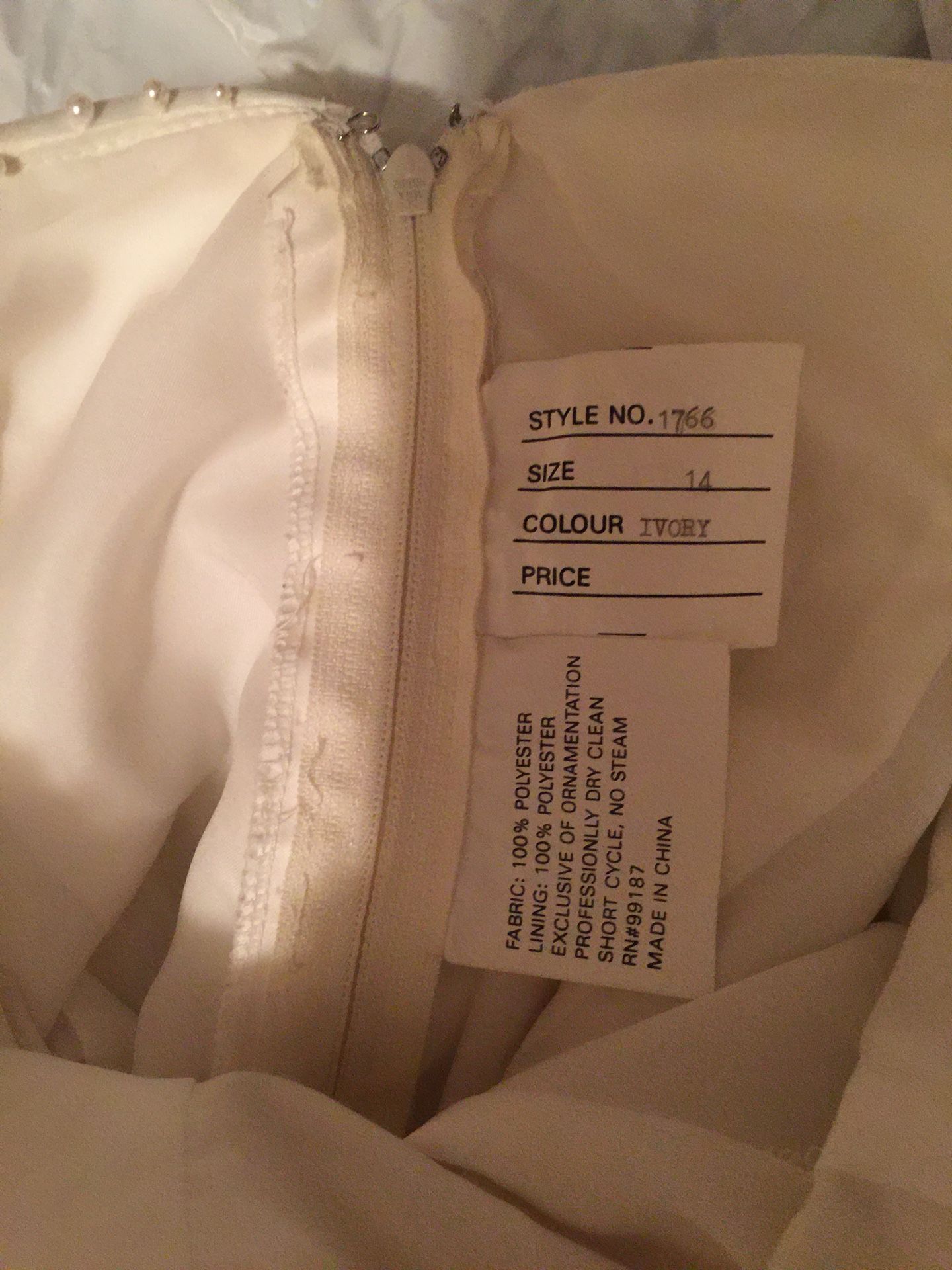 Wedding dress size 14