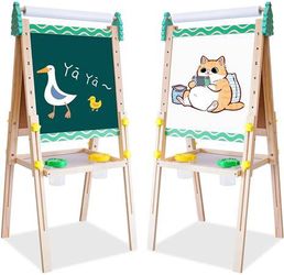 New - Jomifin Kids Easel with Paper Roll Wooden for Sale in New Franklin,  OH - OfferUp