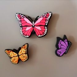 Butterfly Croc Charms 3 Piece Set