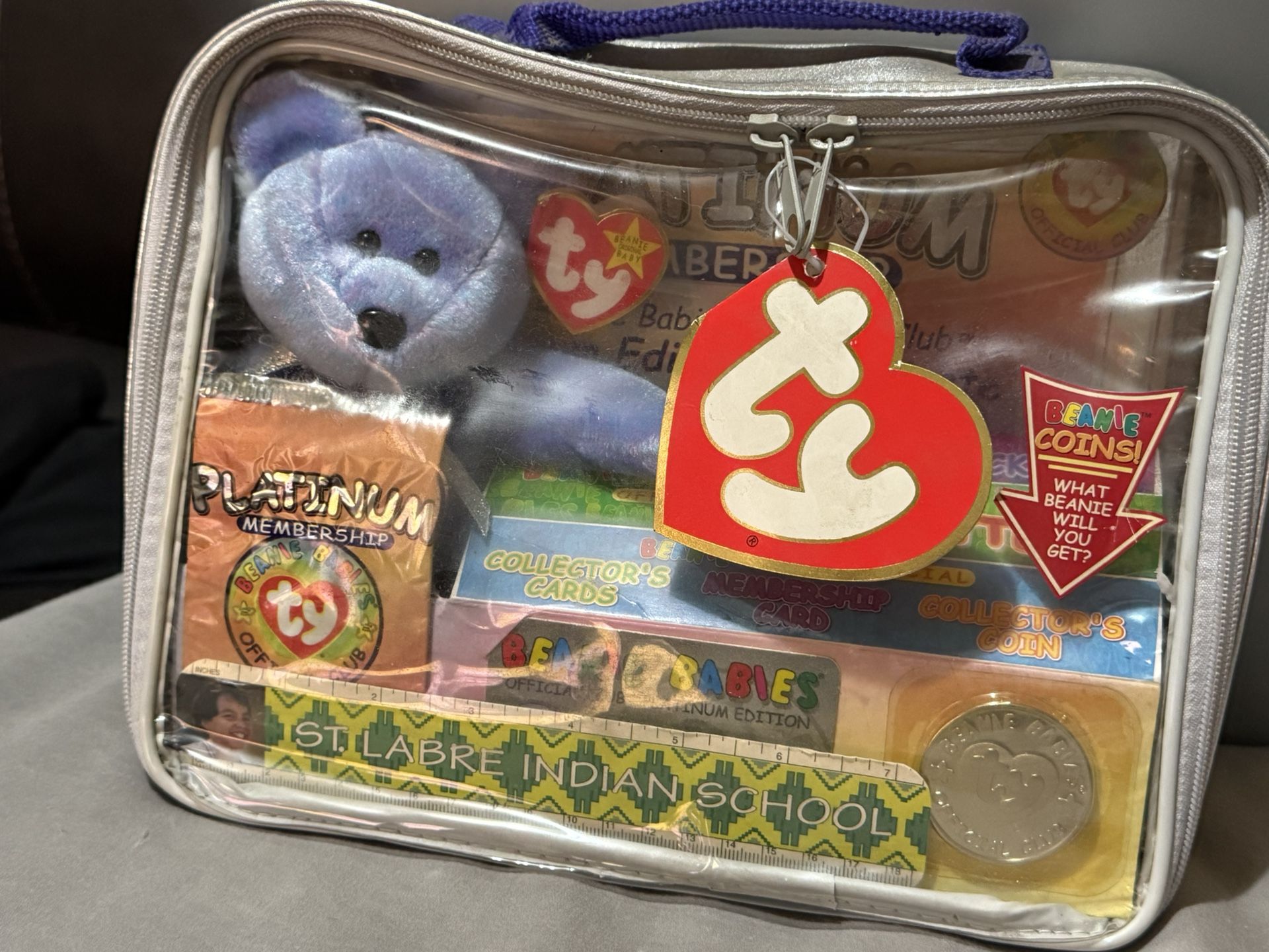 TY BEANIE BABIES 1999 Platinum Edition Official Club Membership Kit New Sealed