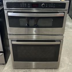 New In Box GE Stainless Steel 30” Microwave Oven Combo Electric 