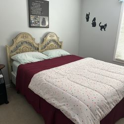 Full Size Bed With Mattress And Dresser 
